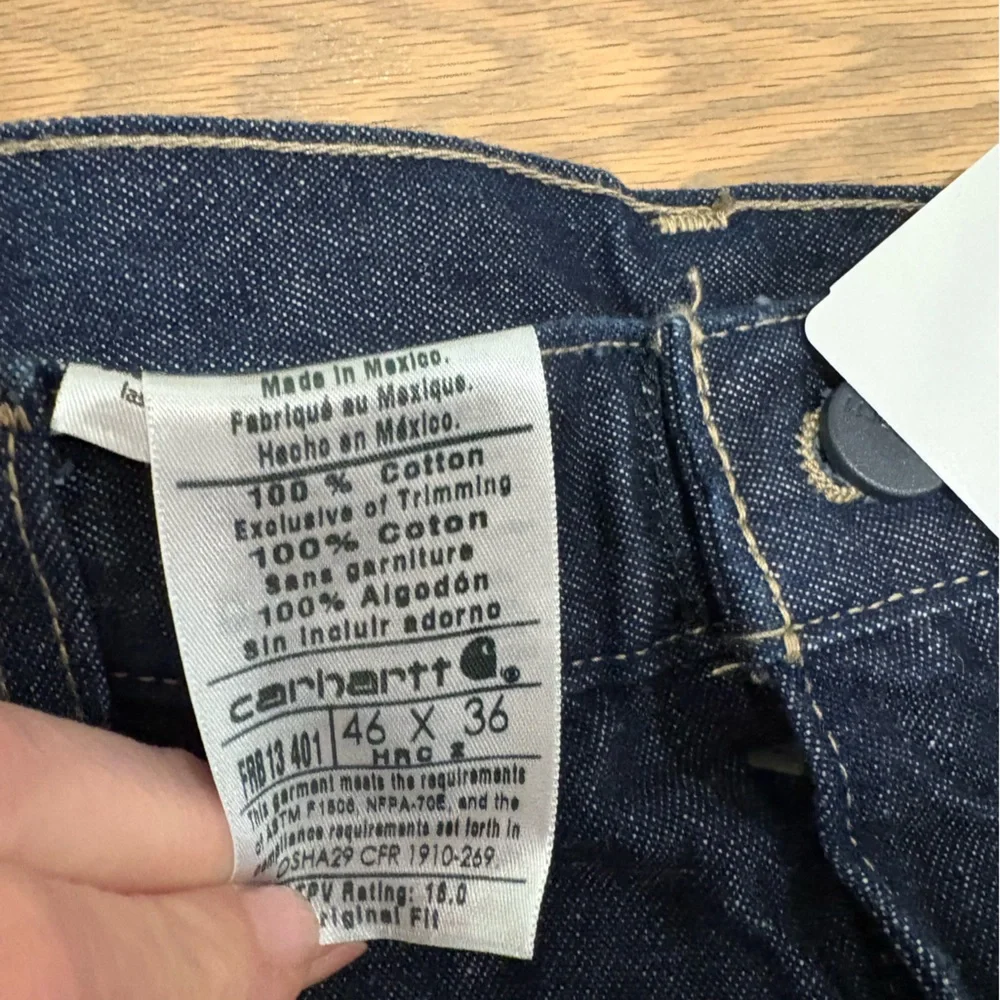 Carhartt Men's big and tall  Denim Jeans size 46x36